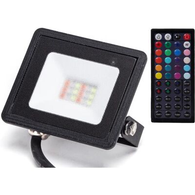 AIGOSTAR Proyector LED RGB IP65 220VAC 10W con control remoto AIGOSTAR Proyector LED RGB IP65 220VAC 10W con control remoto