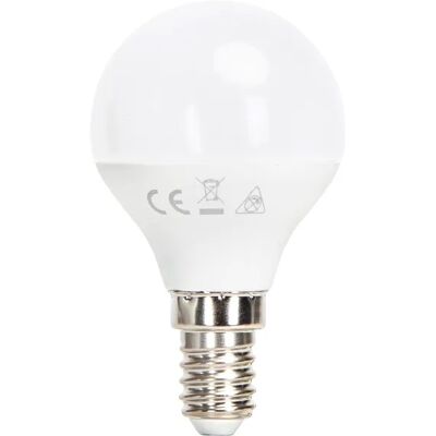 AIGOSTAR Lámpara LED Opalina 220V E14 7W Blanco F. 6000K 620Lm AIGOSTAR Lámpara LED Opalina 220V E14 7W Blanco F. 6000K 620Lm