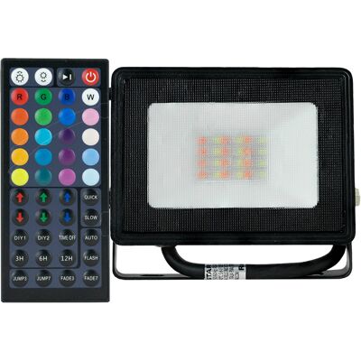 AIGOSTAR Proyector LED RGB IP65 220VAC 20W con control remoto AIGOSTAR Proyector LED RGB IP65 220VAC 20W con control remoto