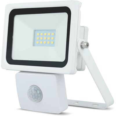 Proyector LED Slim IP65 220V Blanco Q. 3000K 10W 800Lm con Sensor (Blanco) Proyector LED Slim IP65 220V Blanco Q. 3000K 10W 800Lm con Sensor (Blanco)