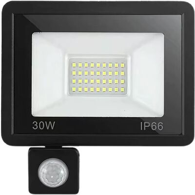 Proyector LED IP66 220V Blanco F. 6000K 30W 2700Lm c/Sensor Proyector LED IP66 220V Blanco F. 6000K 30W 2700Lm c/Sensor