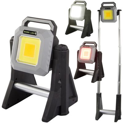 BAILONG Proyector LED COB 2700~6500K + Luz de emergencia telescópica de 3000 lúmenes, recargable por USB (IP65) BAILONG Proyector LED COB 2700~6500K + Luz de emergencia telescópica de 3000 lúmenes, recargable por USB (IP65)