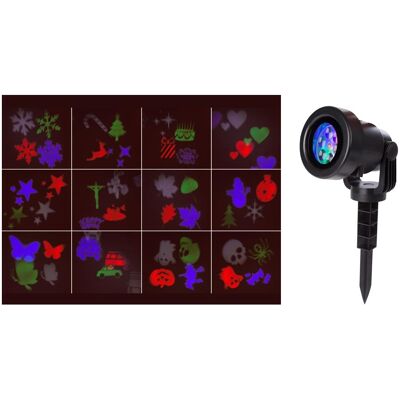 Proyector LED RGBW 4W GOBO IP44 para Exterior - HQPOWER Proyector LED RGBW 4W GOBO IP44 para Exterior - HQPOWER
