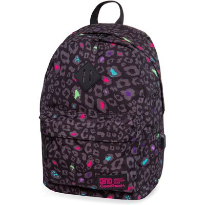 COOLPACK Mochila Black Panther con USB cruzado COOLPACK Mochila Black Panther con USB cruzado