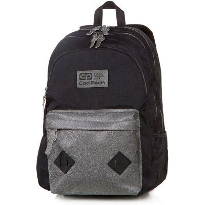 Mochila Hippie Plateada con Brillo Joven - Mochila Mochila Hippie Plateada con Brillo Joven - Mochila