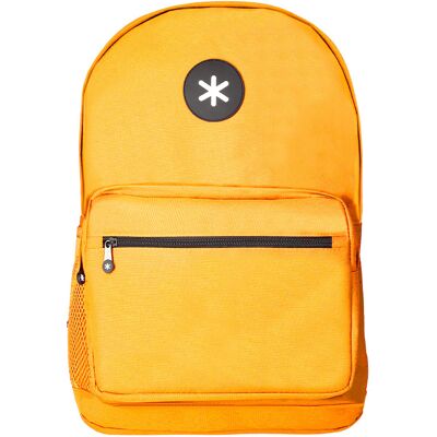 Mochila Para Laptop 15.6" Con Asa Y Bolsillo Frontal Con Cremallera Color Mostaza - ANTARTIK Mochila Para Laptop 15.6" Con Asa Y Bolsillo Frontal Con Cremallera Color Mostaza - ANTARTIK