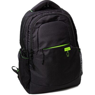 Mochila para Laptop 15.6" Negra 1 Ala 2 Bolsillos Exteriores Medidas 320X430X140 Mm Mochila para Laptop 15.6" Negra 1 Ala 2 Bolsillos Exteriores Medidas 320X430X140 Mm