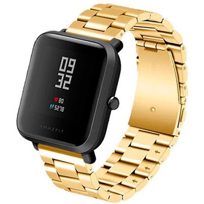 Correa Elos Metal (Oro) para Xiaomi Amazfit GTS/Bip/Bip Lite/GTR 42mm/Ticwatch/Huawei/Samsung/ Correa Elos Metal (Oro) para Xiaomi Amazfit GTS/Bip/Bip Lite/GTR 42mm/Ticwatch/Huawei/Samsung/