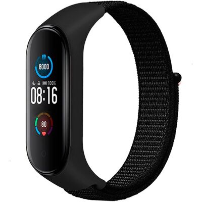 Brazalete de nylon para Mi Band 5 y Mi Band 6 (Negro) - XIAOMI Brazalete de nylon para Mi Band 5 y Mi Band 6 (Negro) - XIAOMI