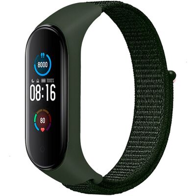 Pulsera de Nailon p/ Xiaomi Mi Band 5 y Mi Band 6 (Verde) Pulsera de Nailon p/ Xiaomi Mi Band 5 y Mi Band 6 (Verde)