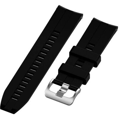 SAMSUNG Pulsera de silicona Rut - Correa universal de reloj 20mm - Negro SAMSUNG Pulsera de silicona Rut - Correa universal de reloj 20mm - Negro