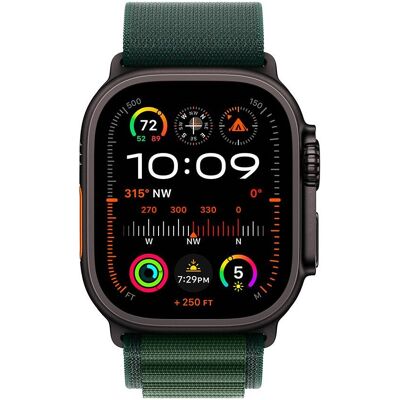 Apple Watch Ultra 2 GPS + Cellular 49mm Titanio Negro con Alpine Loop Verde Oscuro S Apple Watch Ultra 2 GPS + Cellular 49mm Titanio Negro con Alpine Loop Verde Oscuro S