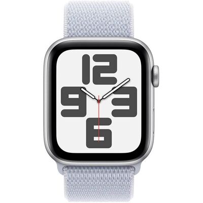 Apple Watch SE (2024) GPS + Cellular 44 mm Aluminio plateado con correa deportiva Blue Cloud Apple Watch SE (2024) GPS + Cellular 44 mm Aluminio plateado con correa deportiva Blue Cloud