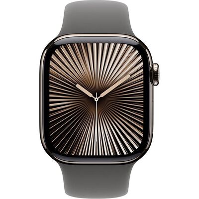 Apple Watch Series 10 GPS + Cellular 42mm Titanio Natural con Correa Deportiva Gris Roca S/M Apple Watch Series 10 GPS + Cellular 42mm Titanio Natural con Correa Deportiva Gris Roca S/M