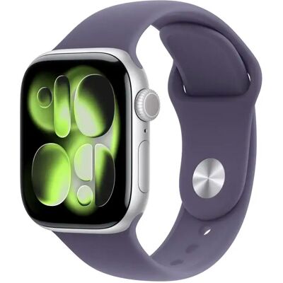 Apple Watch Series 11 GPS de 46 mm de aluminio plateado con correa deportiva morada niebla (talla S/M) Apple Watch Series 11 GPS de 46 mm de aluminio plateado con correa deportiva morada niebla (talla S/M)