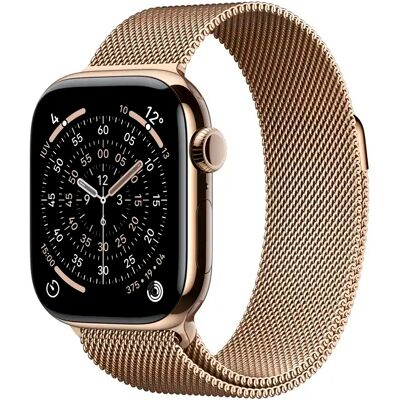 Apple Watch Series 11 GPS + Cellular 42 mm dorado con correa milanesa de acero inoxidable dorada Apple Watch Series 11 GPS + Cellular 42 mm dorado con correa milanesa de acero inoxidable dorada