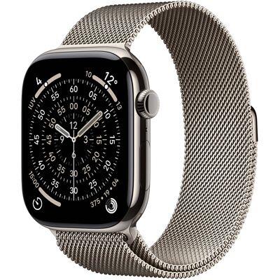 Apple Watch Series 11 GPS + Cellular 46 mm color natural con correa Milanese Loop de acero inoxidable talla S/M Apple Watch Series 11 GPS + Cellular 46 mm color natural con correa Milanese Loop de acero inoxidable talla S/M