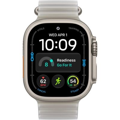 Apple Watch Ultra 4 GPS + Cellular 49mm Titanio Natural con Correa Ocean Gris Translúcida Apple Watch Ultra 4 GPS + Cellular 49mm Titanio Natural con Correa Ocean Gris Translúcida