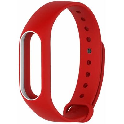 Correa de Silicona (Roja/Blanca) para Smartband Mi Band 3 - XIAOMI Correa de Silicona (Roja/Blanca) para Smartband Mi Band 3 - XIAOMI