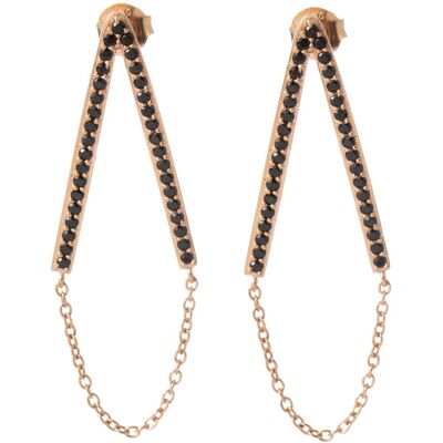 Pendientes E1009-BK-RG-SIF Jakobs Pendientes E1009-BK-RG-SIF Jakobs