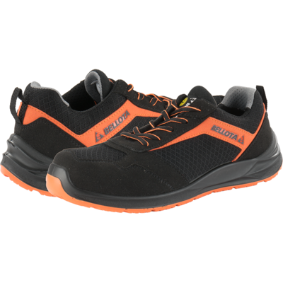 BELLOTA Zapatos de seguridad Flex negros/naranjas (Talla 42) - Par BELLOTA Zapatos de seguridad Flex negros/naranjas (Talla 42) - Par