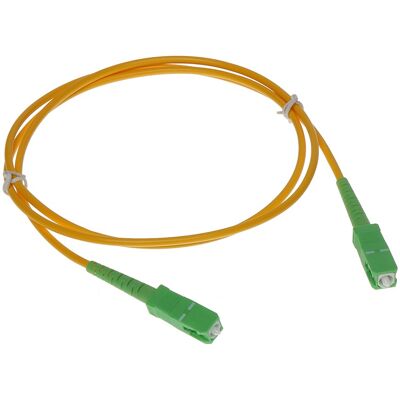 Cable Fibra SC/APC MONOMODO <-> SC/APC - 1 metro Cable Fibra SC/APC MONOMODO <-> SC/APC - 1 metro