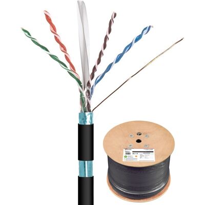 Cable de Datos en Bobina FTP CCA Cat.6 AWG23 para Exterior (1000 mts) - NIMO Cable de Datos en Bobina FTP CCA Cat.6 AWG23 para Exterior (1000 mts) - NIMO