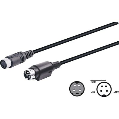 MINI - Power-DIN 4p - 4 pines - 20cm - Adaptador de cable MINI - Power-DIN 4p - 4 pines - 20cm - Adaptador de cable