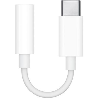 Cable adaptador USB C macho a conector hembra de 3,5 mm (blanco) - APPLE Cable adaptador USB C macho a conector hembra de 3,5 mm (blanco) - APPLE