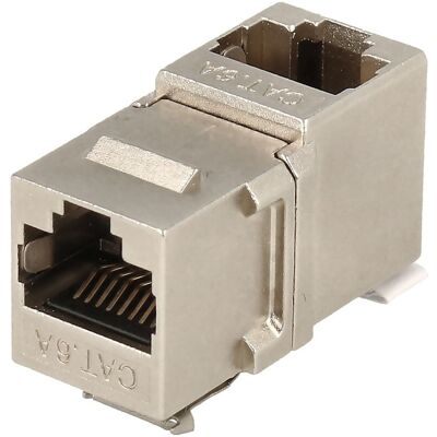 NIMO Adaptador Keystone RJ45 Cat.6A FTP hembra a hembra en ángulo 90º NIMO Adaptador Keystone RJ45 Cat.6A FTP hembra a hembra en ángulo 90º