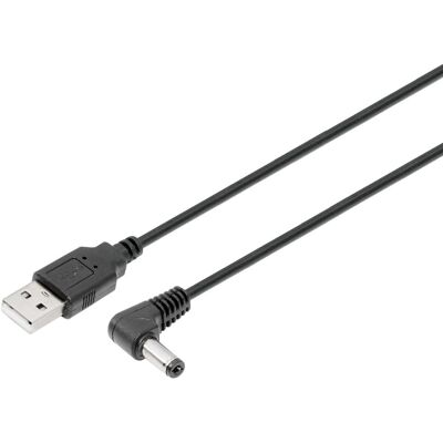 Cable de extensión CC 5,5 x 2,1 mm 90º macho - USB-A macho (50 cm) - NIMO Cable de extensión CC 5,5 x 2,1 mm 90º macho - USB-A macho (50 cm) - NIMO