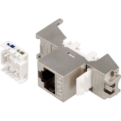 Conector Keystone RJ45 Cat.6A FTP Tool-Less Hembra - NIMO Conector Keystone RJ45 Cat.6A FTP Tool-Less Hembra - NIMO