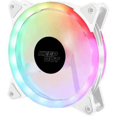 Ventilador ARGB XFC-120SRW de 120 mm (blanco) - KEEP OUT Ventilador ARGB XFC-120SRW de 120 mm (blanco) - KEEP OUT