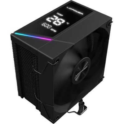 Enfriador de aire para CPU LC-CC-120-DB6 de 120 mm ARGB (negro) - LC-POWER Enfriador de aire para CPU LC-CC-120-DB6 de 120 mm ARGB (negro) - LC-POWER