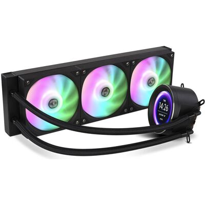 Enfriador de agua CPU Hummer X-360 LCD RGB todo en uno (negro) - NOX Enfriador de agua CPU Hummer X-360 LCD RGB todo en uno (negro) - NOX
