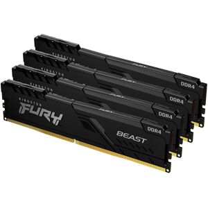 Memoria RAM Fury Beast 128GB (4x32GB) DDR4-3200MHz CL16 (Negro) - KINGSTON Memoria RAM Fury Beast 128GB (4x32GB) DDR4-3200MHz CL16 (Negro) - KINGSTON