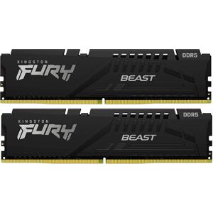 Memoria RAM DIMM Fury Beast 64GB (2x32GB) DDR5-5600MHz (AMD EXPO / Intel XMP) CL40 - KINGSTON Memoria RAM DIMM Fury Beast 64GB (2x32GB) DDR5-5600MHz (AMD EXPO / Intel XMP) CL40 - KINGSTON