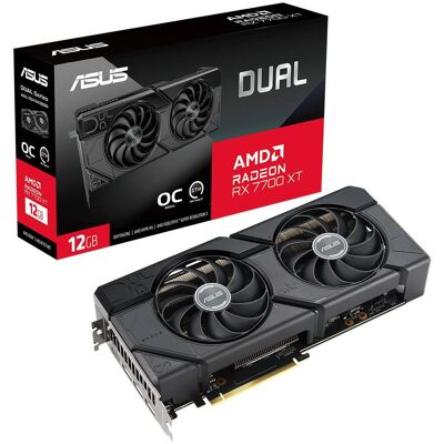 Tarjeta de video Radeon RX 7700 XT Dual OC Edition 12GB GDDR6 - ASUS Tarjeta de video Radeon RX 7700 XT Dual OC Edition 12GB GDDR6 - ASUS