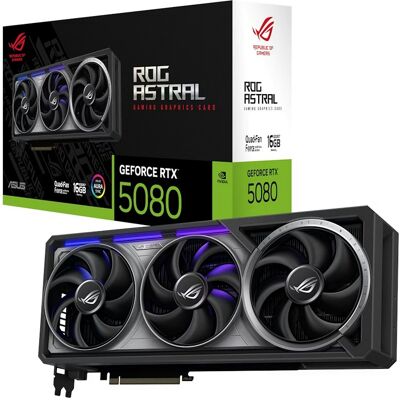 Tarjeta gráfica ASUS GeForce RTX 5080 ROG Strix Astral 16 GB GDDR7 DLSS4 Tarjeta gráfica ASUS GeForce RTX 5080 ROG Strix Astral 16 GB GDDR7 DLSS4