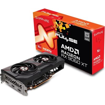 Tarjeta gráfica AMD Radeon RX 9060 XT "RDNA 4" Pulse 16GB GDDR6 - SAPPHIRE Tarjeta gráfica AMD Radeon RX 9060 XT "RDNA 4" Pulse 16GB GDDR6 - SAPPHIRE