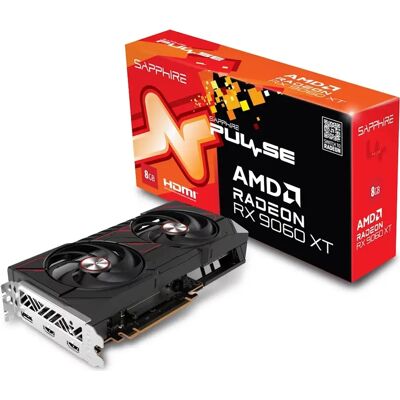 Tarjeta gráfica AMD Radeon RX 9060 XT "RDNA 4" Pulse 8GB GDDR6 - SAPPHIRE Tarjeta gráfica AMD Radeon RX 9060 XT "RDNA 4" Pulse 8GB GDDR6 - SAPPHIRE