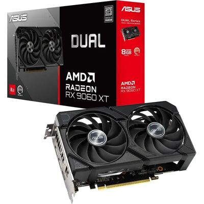 Tarjeta gráfica AMD Radeon RX 9060 XT "RDNA 4" Dual Gaming 8GB GDDR6 - ASUS Tarjeta gráfica AMD Radeon RX 9060 XT "RDNA 4" Dual Gaming 8GB GDDR6 - ASUS