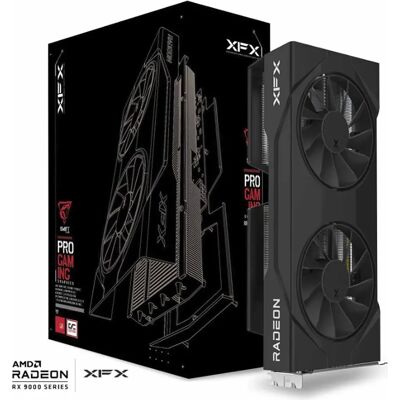 Pine XFX AMD Radeon RX 9060 XT "RDNA 4" Swift OC Gaming Edition 16GB GDDR6 Tarjeta gráfica - XFX Pine XFX AMD Radeon RX 9060 XT "RDNA 4" Swift OC Gaming Edition 16GB GDDR6 Tarjeta gráfica - XFX