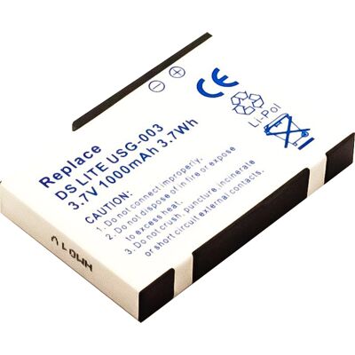 Batería compatible con Nintendo DS Lite (1000 mAh) Batería compatible con Nintendo DS Lite (1000 mAh)