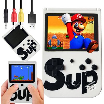 Consola portátil Sup Game Box con 400 juegos (Blanco) Consola portátil Sup Game Box con 400 juegos (Blanco)