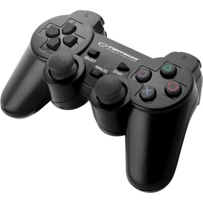 Mando para PC/Playstation 3 USB 2.0 (Negro) - ESPERANZA Mando para PC/Playstation 3 USB 2.0 (Negro) - ESPERANZA
