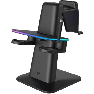 Estación de carga vertical RGB para Meta Quest 3 / Quest 2 / Quest PRO (Negro) - KIWI DESIGN Estación de carga vertical RGB para Meta Quest 3 / Quest 2 / Quest PRO (Negro) - KIWI DESIGN