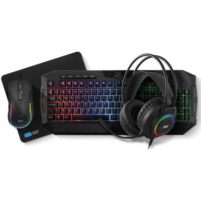 Gaming Combo PT Keyboard + Mouse + Auriculares + All 4 One - 1LIFE Mat Gaming Combo PT Keyboard + Mouse + Auriculares + All 4 One - 1LIFE Mat