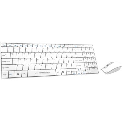 Pack de teclado y ratón inalámbricos "LIBERTY" (blanco) - ESPERANZA Pack de teclado y ratón inalámbricos "LIBERTY" (blanco) - ESPERANZA