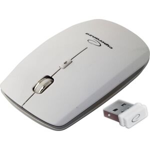 Ratón Óptico 4D Ultra SLIM USB Inalámbrico 1600DPI (BLANCO SATURNO) - ESPERANZA Ratón Óptico 4D Ultra SLIM USB Inalámbrico 1600DPI (BLANCO SATURNO) - ESPERANZA